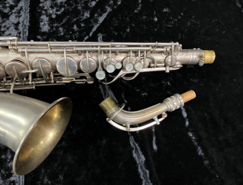 Photo C.G. Conn Chu Berry Series Alto Sax in Original Matte Silver Plate - Serial # 193212